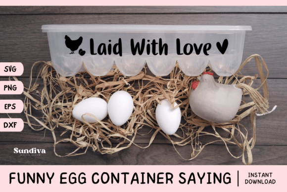 Fun Egg Container SVG for Embroidery