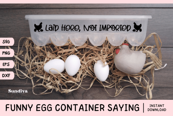 Fun Egg Container SVG for Embroidery