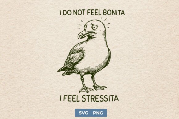 Fun Seagull SVG for Stress Relief