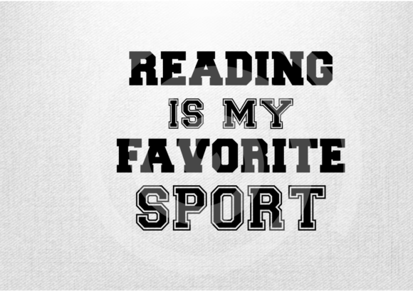 Reading Is My Favorite Sport Graphics for Local Branding