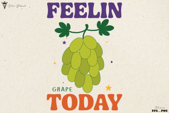 Retro Summer Grape Graphics for Crafts