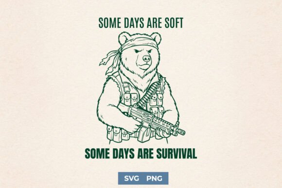 Survival Bear SVG for Real Projects